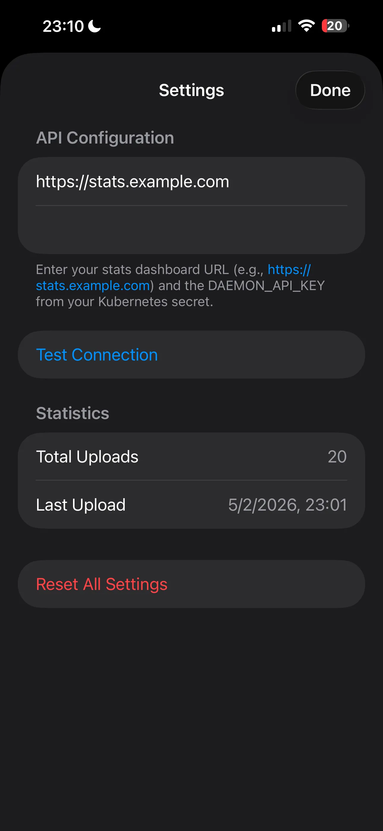 HealthSync sync screen