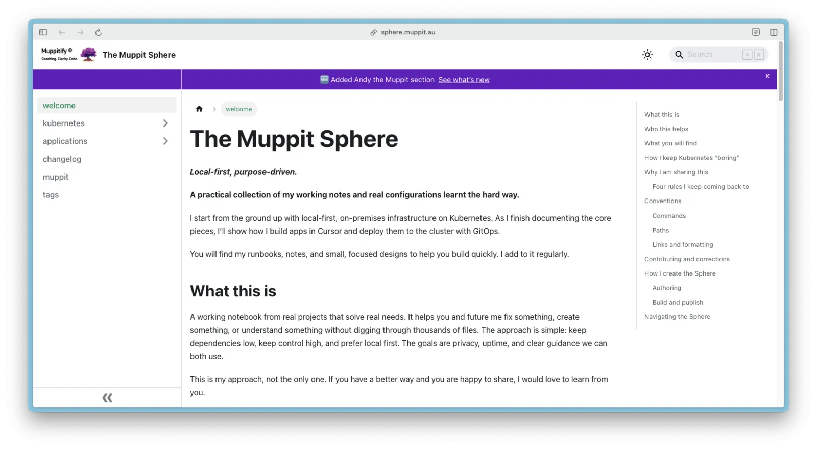 Desktop default view.