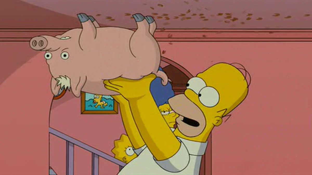 Spider-Pig from The Simpsons Movie