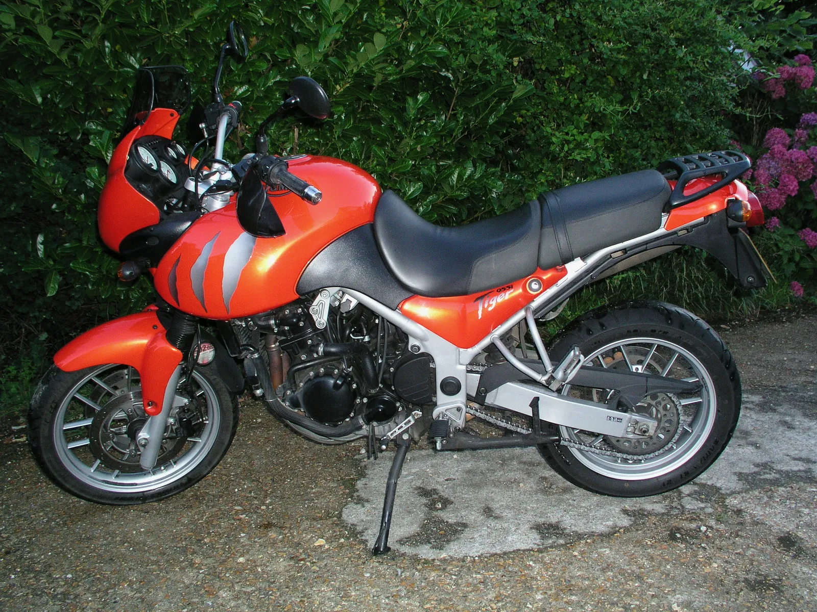 Triumph Tiger 955i motorbike.
